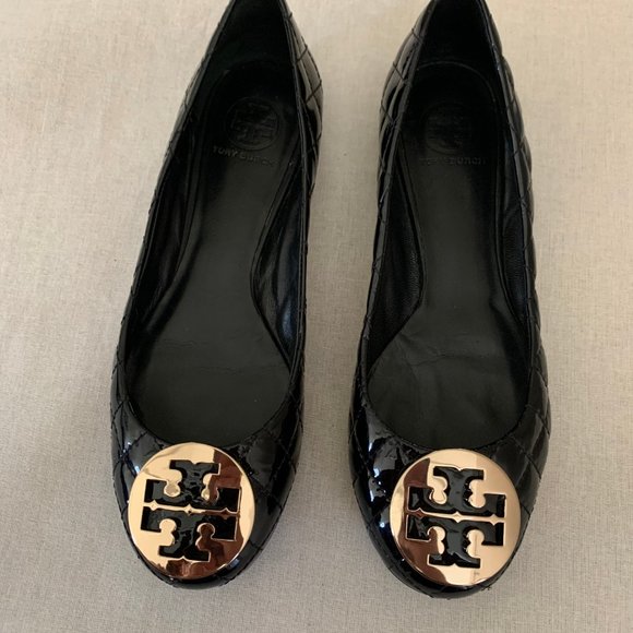 Tory Burch Quinn Balet Patent Calf Flat Shoes - Picture 5 of 5